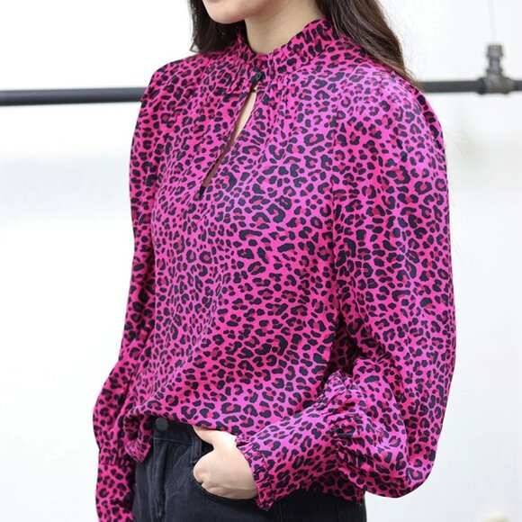 NWT - Zadig & Voltaire Leopard Print Tunic Blouse SJCP0507F 💋 - Picture 5 of 10